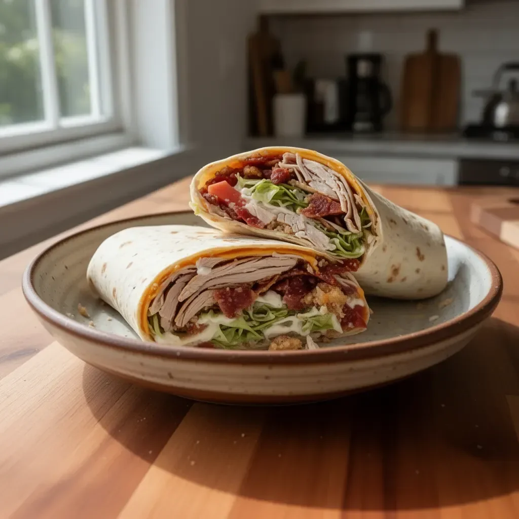 Wrap al Club di Tacchino con ingredienti freschi e gustosi