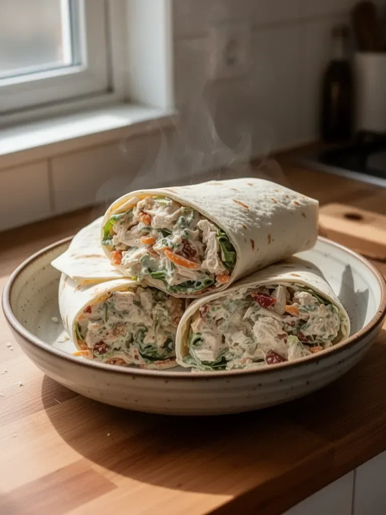 Wrap di Insalata di Pollo Crema