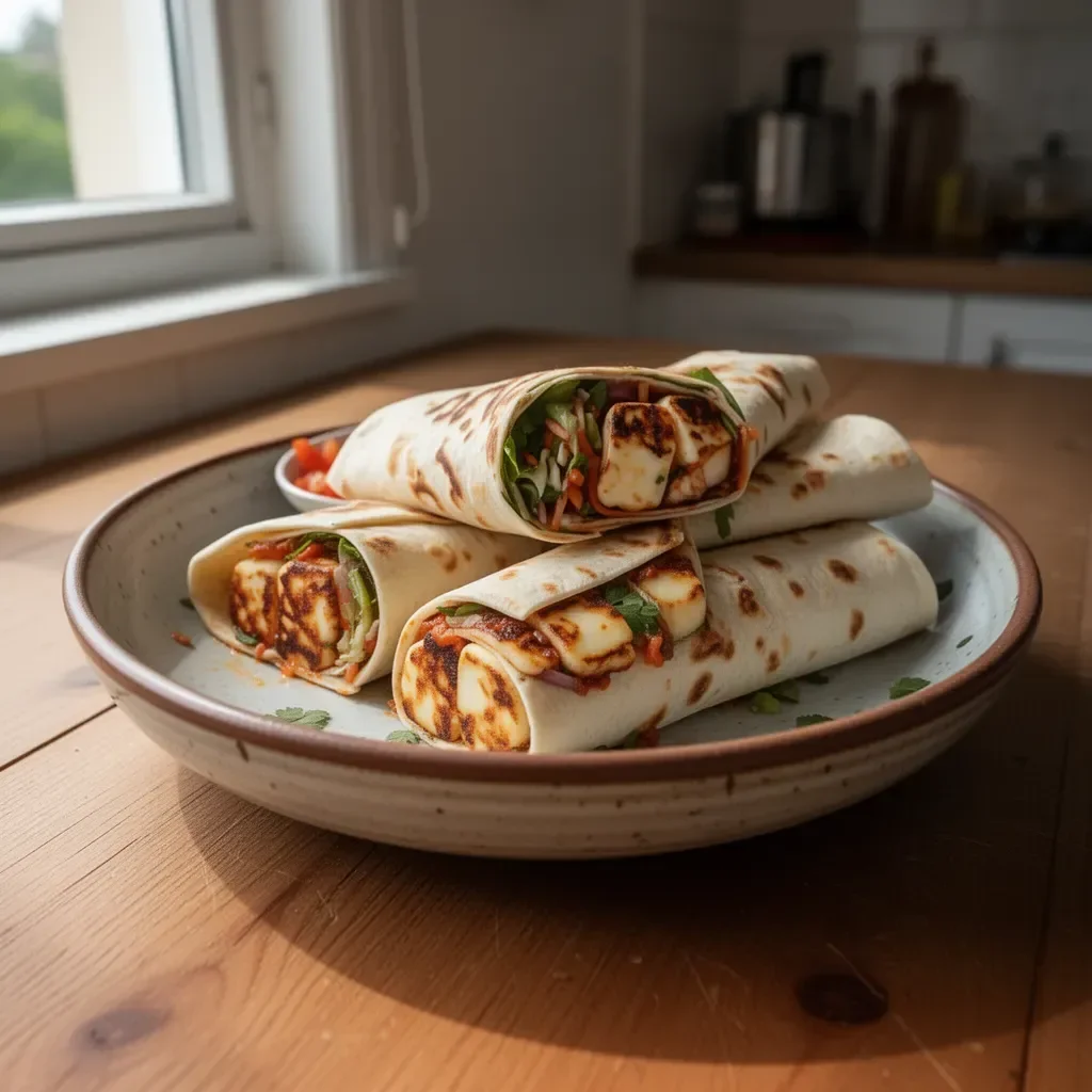 Wraps con Halloumi e Chili Dolce, piatto gustoso e creativo