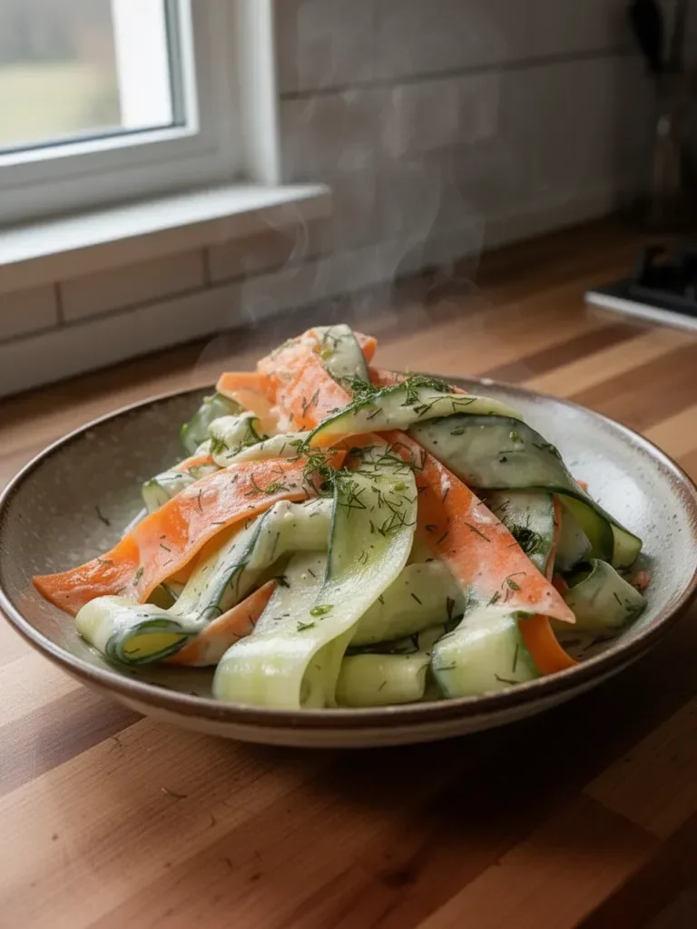 Insalata di nastri di carote e cetrioli