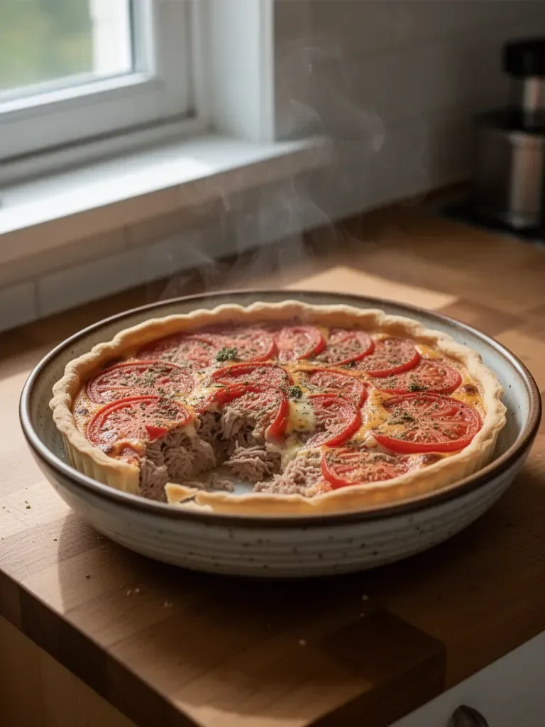 Quiche al tonno e pomodoro