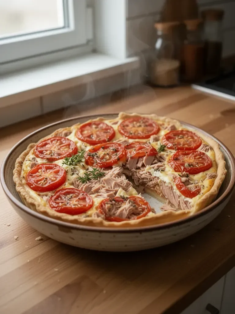 Torta salata al tonno